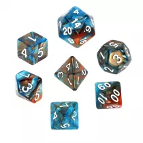 Komplet koci RPG - Dwukolorowe - Pomaraczowo-niebieskie Rebel