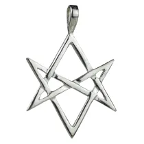 Sotis Heksagram unikursalny, nieoksydowany Ag925, 2,4g
