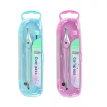 Keyroad Cyrkiel plastikowy pastel z grafitami w etui MIX