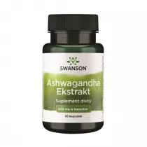 Swanson Ashwagandha extrakt 450mg - suplement diety 60 kaps.