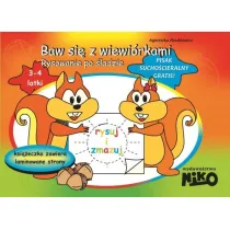 Baw si� z wiewi�rkami. Rysowanie po �ladzie. 3-4 latki