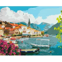 Ideyka Malowanie po numerach - Lato w Zatoce Kotor 40x50cm