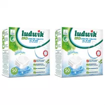 Ludwik Tabletki do zmywarek All In One Ecolabel Zestaw 2 x 50 szt.