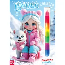 Zimowe zabawy. Magiczne naklejki