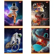 St. Majewski Paczka Zeszyt A5 32k.krata Spaceman mix pakiet 15 sztuk