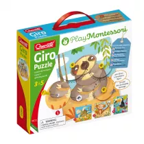 Montessori. Puzzle zwierzce Quercetti