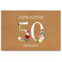 Trend Zaproszenie Urodziny 50 ZT39 10 szt.