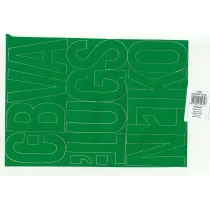 Artdruk Litery samoprzylepne 8 cm 8 arkuszy zielony