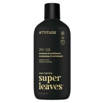 Attitude SUPER LEAVES, Szampon i od�ywka do w�os�w 2w1 dla m�czyzn, nadaj�ce obj�to�� 415 ml