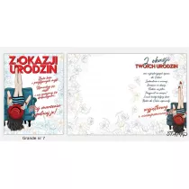 Stamp Karnet Grande + koperta wz�r nr 07 Urodziny