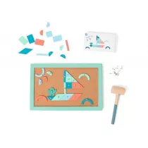 Drewniana przybijanka z kartami pracy Bs Toys
