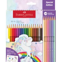 Faber-Castell Kredki sze�ciok�tne Unicorn 24 szt.