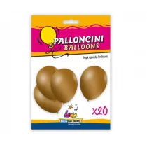 Balony metaliczne z�ote 26cm 20 szt
