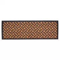 Esschert Design Wycieraczka z wkna kokosowego w geometrycznym wzorze 120x40 cm