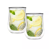 Vialli Design Zestaw szklanek z podwjn ciank Diamante 25844 2 x 300 ml