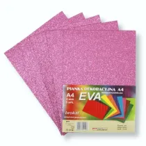 Penword Pianka brokatowa A4 Eva jasny r biodegrad. 5 szt