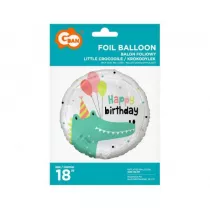 Godan Balon foliowy Krokodylek Happy Birthday 45cm