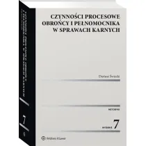 Czynno�ci procesowe obro�cy i pe�nomocnika w sprawach karnych