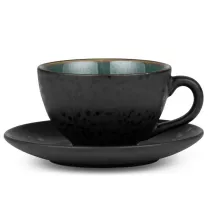 Bitz Filianka ze spodkiem Black/Green 821344 240 ml