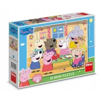 Puzzle maxi 24el. �winka Peppa wizyta w sklepie Dino Toys