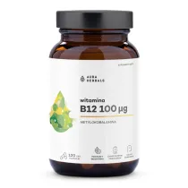 Aura Herbals Witamina B12 100 µg, metylokobalamina Suplement diety 120 kaps.