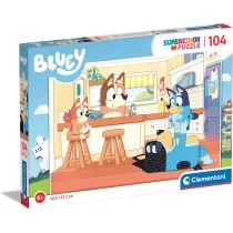 Puzzle 104 el. Superkolor Bluey Clementoni