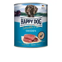 HappyDog Puszka dla psa - Sweden (dziczyzna) 800 g