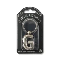 If Silver Letter Keyring - brelok do kluczy litera G