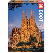 Puzzle 1000 el. Sagrada Familia, Barcelona Educa