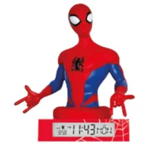 Lampka 3D z budzikiem Spiderman SPD3621