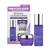 Skin627 Zestaw Retinol With Bakuchiol serum do twarzy + krem do twarzy + maseczki do twarzy 3 x 22 ml