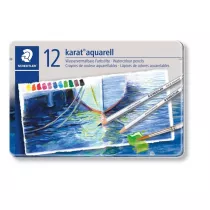 Kredki akwarelowe Karat 12 kolorw w metalowym pudeku Staedtler