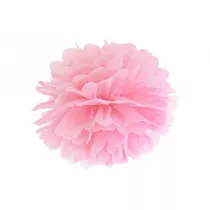 Pompon bibuowy jasno rowy 25cm