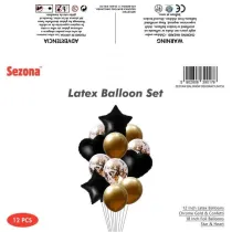 Zestaw balon�w. 30/46 centymetr�w. 12 sztuk