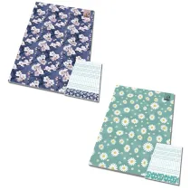 Bee-bee Notes A6 poddruk Kwiatki kratka 50 kartek 10 szt.