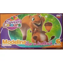 Koma-Plast Modelina fluorescencyjna w kostkach 6 szt.