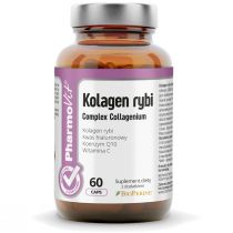 Pharmovit Clean Label Kolagen rybi Complex Collagenium Vcaps® - suplement diety 60 kaps.