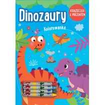 Dinozaury. Kolorowanka (ksi��eczka z prezentem - kredki)