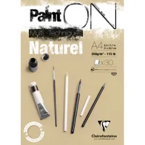 Clairefontaine Szkicownik Paint On Natural A4 250 gsm 30 kartek