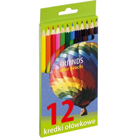 Grand Kredki ołówkowe sześciokątne 12 kolorów