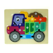 Uk�adanka drewniana puzzle pojazdy Adar