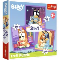 Puzzle 3w1 Poznaj Bluey TREFL
