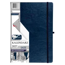 Kalendarz 2027 Jazz A4 tygodniowy granatowy