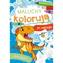 Malowanka 165X240 Maluchy koloruj�. Dinozaury  NAKLEJKI SKRZAT 074208