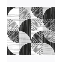 Serwetki DAISY Lunch SD 330x330 Geometria czarno bia�e 044502
