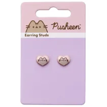 Pusheen Kolczyki classic Serduszka