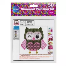 Panta Plast Diamentowa mozaika 5D - Sowa 15x15cm