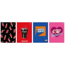 Interdruk Zeszyt A5 M Mat+UV Coca Cola kratka 32 kartki 10 szt.