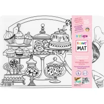 Funny Mat Transparent - Cukiernia. Mata do kolorowania wielokrotnego u�ytku Strigo