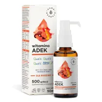 Aura Herbals Witamina ADEK dla rodziny z MCT, w kroplach - Suplement diety (uszkodzone opakowanie) 50 ml